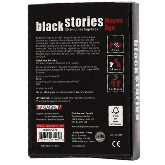 Black Stories - moyen age verso