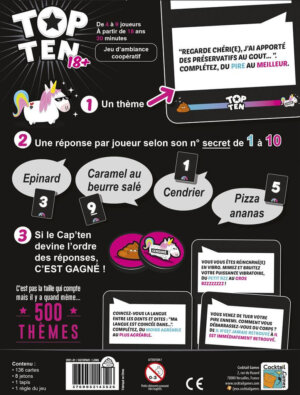 Top ten 18+ boite jeu cooperatif