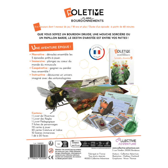 Roletime - La Plaine des Bourdonnements jeu cooperatif