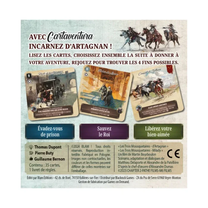 cartaventura les trois mousquetaires au nom du roi jeu coopératif